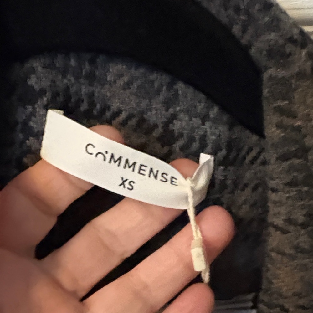 Commense Charcoal Checkered Blazer - Picture 3 of 5